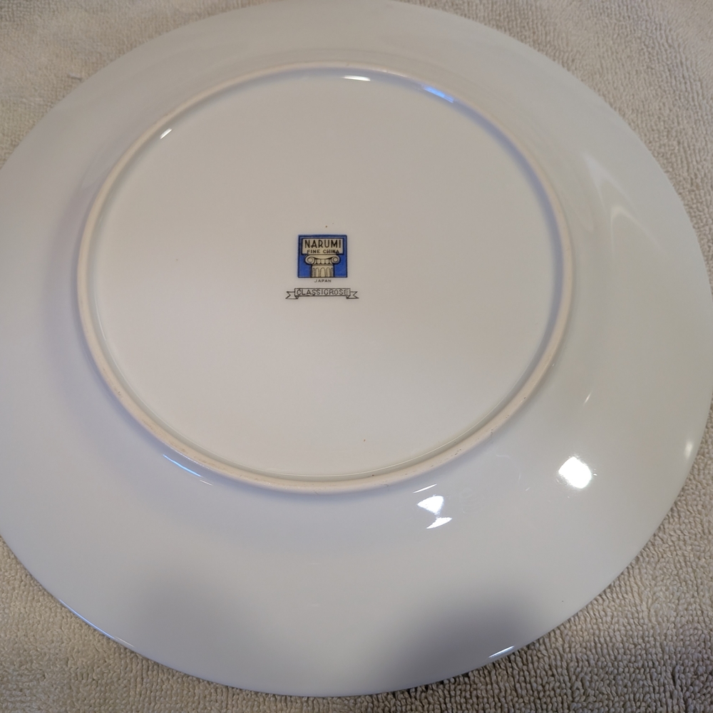 Narumi Fine China Plates Qty 2; Classic Rose 5226 Vintage - Picture 2 of 10